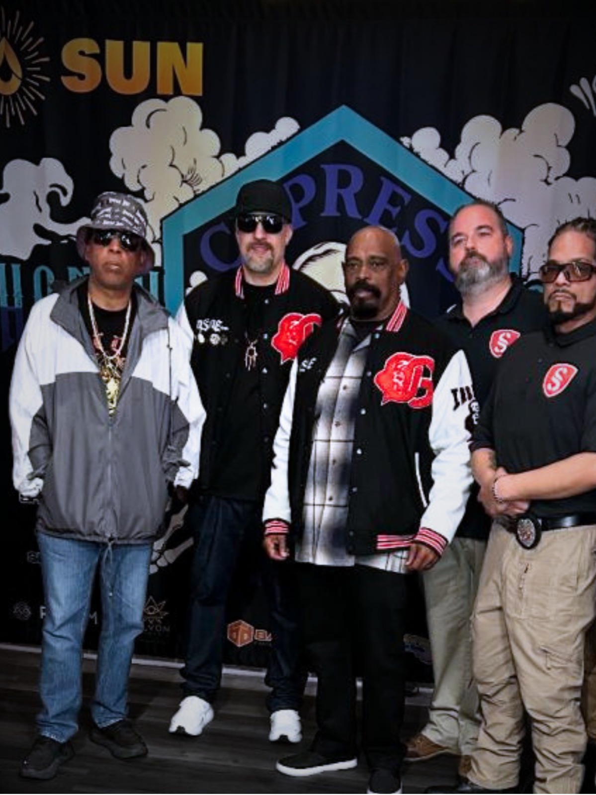 B-Real and Sen Dog of Cypress Hill with Semper Secure agents